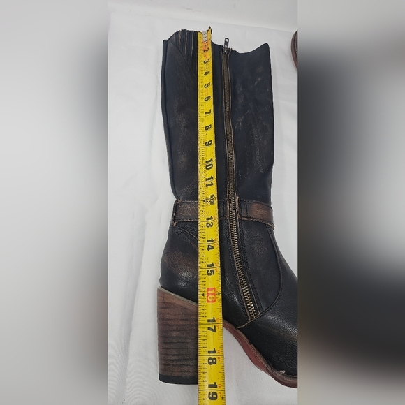 Freebird Women's Holland Distressed Brown Western Round Toe Tall Boots Size 8 - Picture 15 of 16